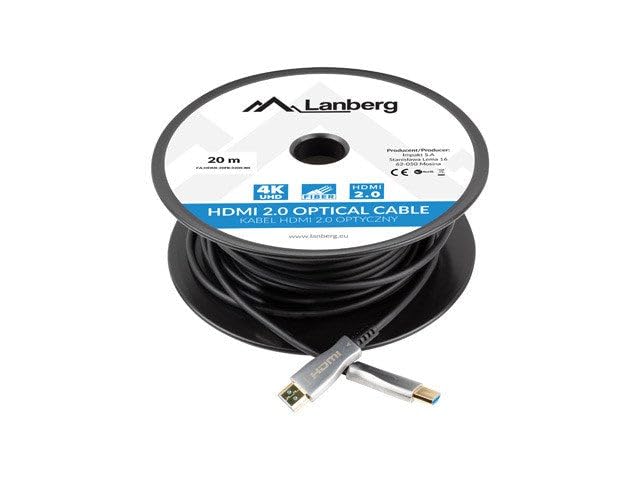 LANBERG HDMI V2.0 M/M Cable 20 m Optical AOC Black