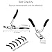 BEAKEY Eyelash Curler with 6 Pcs Refill Pads, Spring Loaded Lash Curler with No Pain Design, Shape Gorgeous & Natural Looking Eyelashes in Seconds