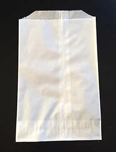 5-1/2" x 7-3/4" Glassine Wax Paper Bags Flat Glassine Lined Paper Gourmet Bags - Pack of 100