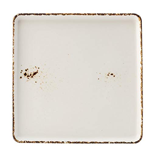 Utopia CT9070 Umbra Square Plate 9" (20cm) Pack of 6