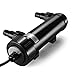 Flexzion Pond UV Lights for Outdoor Ponds - 9W Small Light, 2113-Gal Capacity, 1500L/H UV Pond Clarifier for Outdoor Ponds, Clears Water in Days (CUV-109A)