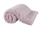 Large baby blanket, pink baby blanket, plush swirl design, perfect baby shower gift for baby girl … (Pink) by berry bebe