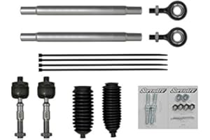 SuperATV Heavy Duty Tie Rod Kit for Polaris Ranger Midsize 400/800 / 570 (See Fitment) | Compatible with SuperATV Rack and Pinion and OEM Rack and Pinion (See Fitment) | 17% Larger Than Stock