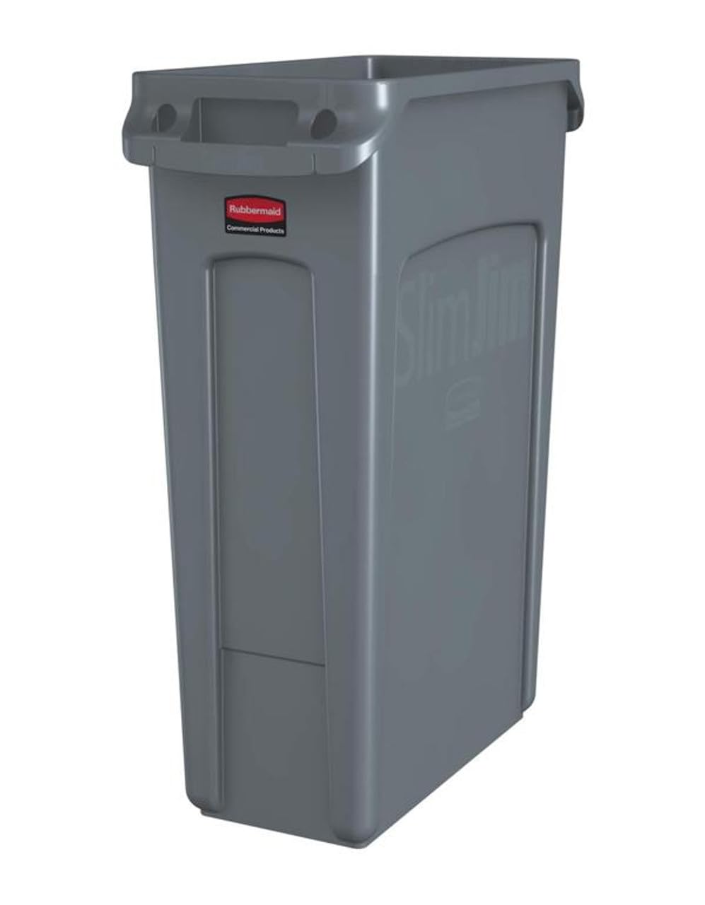 Rubbermaid Commercial Products Vented Slim Jim Waste Receptacle Bin 87 Litre Grey FG354060GRAY