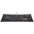 Corsair Raptor CH-9000043-UK K30 Red Backlit Gaming Keyboard, Black