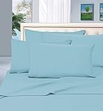Best Seller Luxurious Pillowcases on Amazon! Elegant Comfort 1500 Thread Count Wrinkle,Fade and Stain Resistant 2-Piece Pillowcases- HypoAllergenic, Standard Size - Aqua Blue