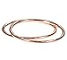 uGems 2 14K Rose Gold Filled Stacking Rings 1mm Round