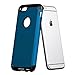 Phone 6s Plus Case, LUVVITT [Ultra Armor] Shock Absorbing Case Best Heavy Duty Dual Layer Tough Cover for Apple Phone 6/6s Plus Black /Metallic Blue