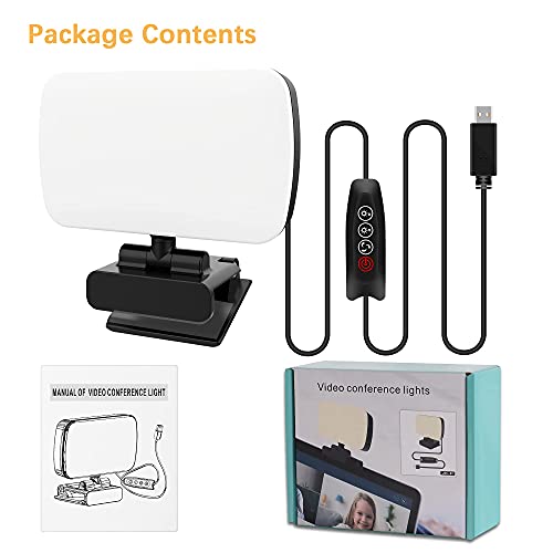 Kit de iluminación para videoconferencia Aogled, luz de Zoom pequeña con 3 Modos de luz para grabación de Video/transmisión en Vivo/Trabajo Remoto/Aprendizaje a Distancia