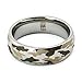 Three Keys 8mm Tungsten Wedding Ring Laser Amouflage Camo Wedding Band Engagement Ring Polish