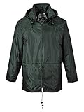 Portwest Men's Classic Rain Jacket L (Chest 42 - 44in) - Olive