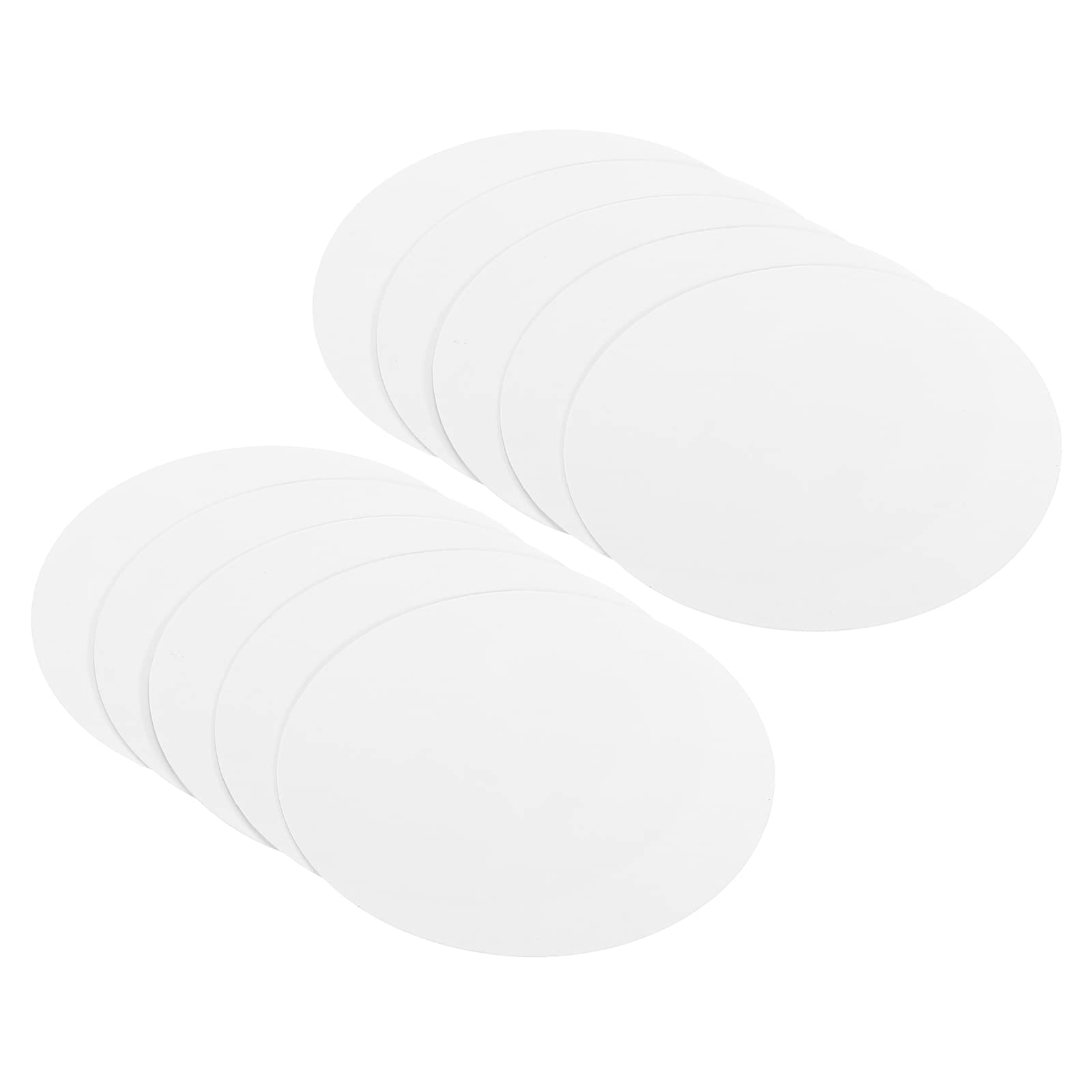 PATIKIL 3.9-inch Round Cardboard Paper, 50 Pcs Blank Disc Circles Slices for Party Decorations DIY Craft Arts Drawing Painting Writing, White