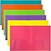 JAM PAPER Plastic 2 Pocket POP Folders - Durable School Folders - Assorted Fashion Colors - 6/Pack