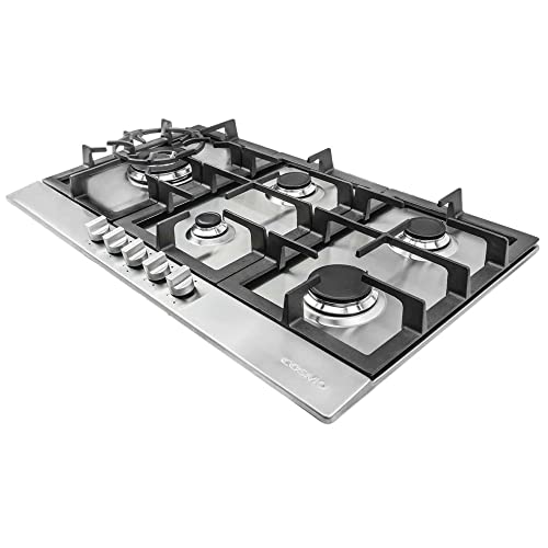 COSMO 850SLTXE 30 in. Gas Cooktop with 5 Burners, CounterTop Cooker