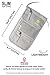 The Travel Wallet by Organizer Solution, Passport Holder for Men, Passport Wallet for Women, Light Grey