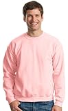 Gildan Men's Heavy Blend Crewneck Sweatshirt - Large - Light Pink