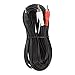 InstallerParts 25Ft 3.5mm Male-to-Male Stereo Audio Cable - 3.5mm Stereo Plug to 2xRCA-M Cable - Compatible with iPods, iPhones, Android Phones, MP3 Music Players, and Much More!