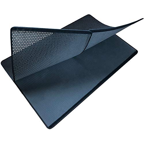 MUNTO Cat Litter Mat, Jumbo Size 30" x 47" Litter Box Mat, Honeycomb Double Layer Water Resistant Cat Litter Trapper