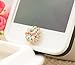 niceEshop(TM) Brilliant Bling Crystal Sun Flower Home Return Keys Buttons Sticker for iPhone iPod iPad
