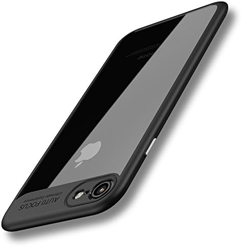 Transparent Full Protective Case For Apple iPhone 7 Cover Acrylic Back Cover Full Body Shockproof Protection Scratch Resistance Non-Slip For iPhone 7 Case (black)