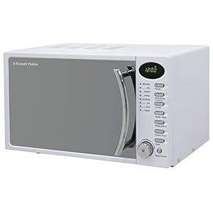 Russell Hobbs RHM1714WC 17 L 700 W White Digital Solo Microwave with 5 Power Levels, Digital Clock and Timer, 8 Auto…