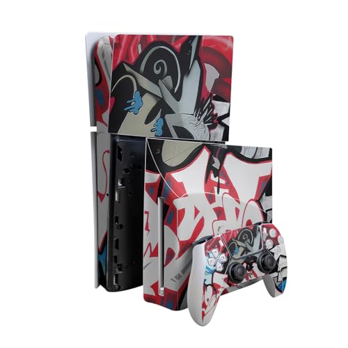 Skin Compatible with PlayStation 5 Slim Digital Edition Bundle + Disc Drive for…