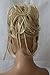 CAISHA Jumbo Scrunchie Braided Updo Wavy Messy Bun Hairpiece Light Blonde Mix G22D