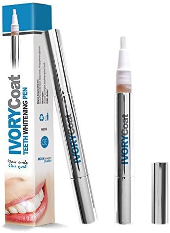 IvoryCoat UK's No1 Advanced Teeth Whitening Pen, Non Peroxide Safe For Zero Gum Irritation by IvoryCoat