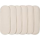 Gerber All-in-One Reusable Diaper Cover Inserts, White, 6 Count