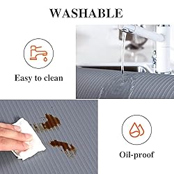 Mcrbeay Shelf Liners for Kitchen Cabinets, 12Inch x