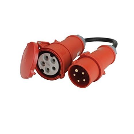 Unitec 47460 Adapterleitung, 16/32A 0.5 m Kabel, H07RN-F5G2.5qmm