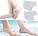 HappyStep® Moisturizing Silicone Gel Heel Socks Moisturize Heel Skin, Prevent Cracked Heel, Reduce Heel Pressure, Shock Absorption and Relief Heel Pain (Clear Color - Air Circulation Holes)