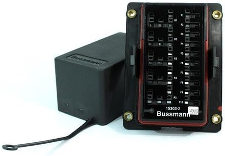Cooper Bussmann 15303-2-2-4 Mini Fuse Panel 5 Micro Relays & 10 Mini Fuses Cover Included by Cooper Bussmann Eaton