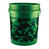 Pail,5-Gal Camouflage Plastic