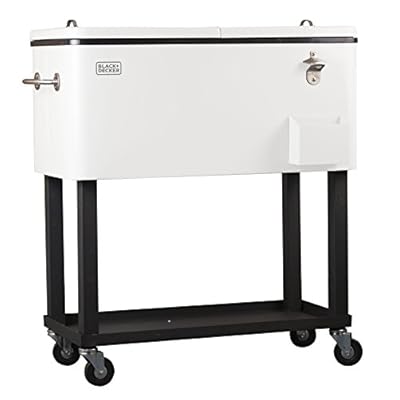 BLACK+DECKER BCC20W Mobile Cooler Cart with Wheels