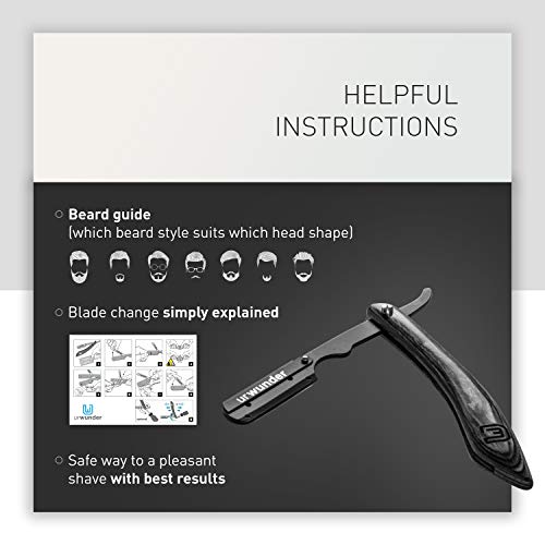Straight Razor urwunder - Shavio- German Safety Shaver - 4-Pin Blade Holder (Black arm/Black Wood) - Thumbnail 4