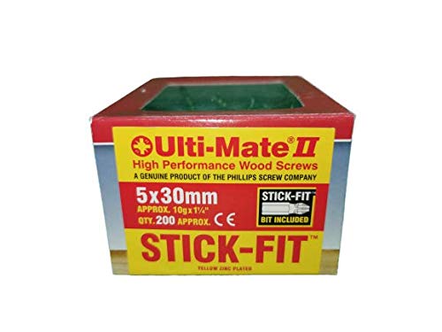 Super High Performance Wood Screw (Including Stick Bit) 5.0x30mm (200)