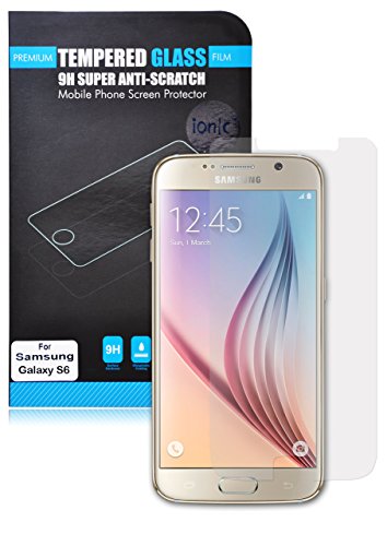 Ionic Pro Ultra Thin Tempered Glass Screen Protector for Samsung Galaxy S6 (AT&T, T-Mobile, Sprint, Verizon)