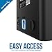 Sabrent USB 3.0 to SATA Dual Bay External Hard Drive Docking Station for 2.5 or 3.5in HDD, SSD with Hard Drive Duplicator/Cloner Function [4TB Support] (EC-HDD2)