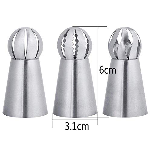 image for Russian Piping Tips Baking Supplies,3pcs Set Baking Supplies Cake Deco