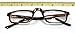 High Magnification, Unisex Readers, Half Frame, 6.00 Strength, by American Reading Glasses