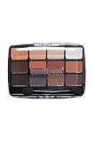 Womens 12 Color Matte Natural Smoky Travelling Size Eyeshadow Palette 412 (Neutral)