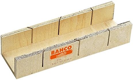 Bahco 234-W3 Laminated Wood Miter Box, Beige
