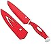 Vremi Professional Chef Knife - 12.6 Inch Stainless Steel Blade with BPA Free Sheath - Heavy Duty Kitchen Knife with Ergonomic Handle - Durable for Slicing Dicing Mincing Vegetables Meat Fruits - Red