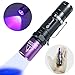 LIGHTFE Black Light UV301-395nm UV Light AA batery Blacklight uv Torch for UV Glue Curing, Rock and Mineral Identification, Fluorescent Agents, Pet Urine, Stain Detection, AC Leakage Detection.