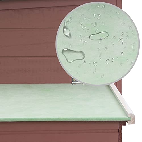 vidaXL Holz Hühnerstall 1 Eikäfig Braun Hühnerhaus Hühnervoliere Gefügelstall – Bild 8