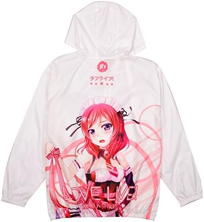 Amazon Gmoe 西木野 真姫 テーマ ヤッケ コート 防風 日焼け止め パーカー 秋 ハイキング ランニングアウター ジャンパー 日焼け防止衣類 アウトドア 薄手 春 夏 ロングシーズン トップス カジュアル オシャレ かわいい アニメ キャラ L アニメ 萌えグッズ 通販