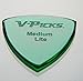 V-PICKS Medium Pointed Lite Emerald Green Guitar Pick