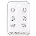 925 Sterling Silver (SET OF 3) Horse Lovers Stud Earrings 28464