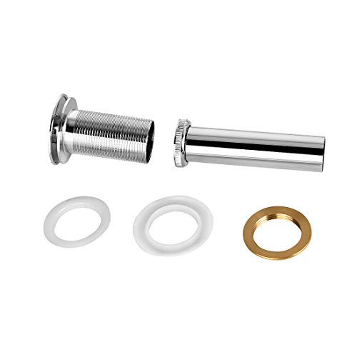 RUNMADE Bathroom Faucet Vessel Vanity Sink Pop Up Drain Stopper without Overflow, Polished Chrome
